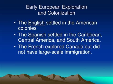 Ppt Early European Exploration And Colonization Powerpoint Presentation Id 706969