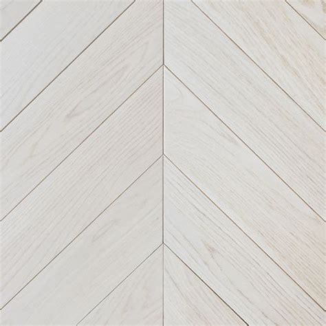 Intensive White Engineered Oak Chevron Hardwood Parquet Flooring Free Wood Floorin