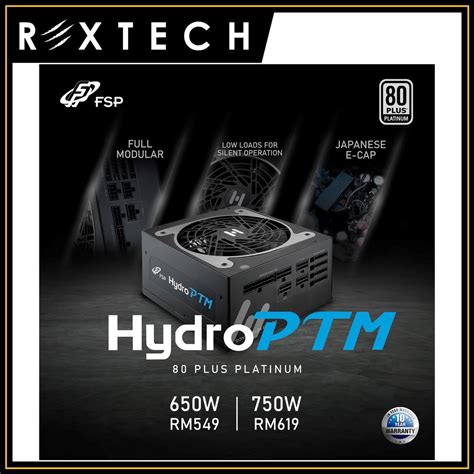 FSP HYDRO PTM 650W 750W 80 PLUS PLATINUM FULL MODULAR Power Supply