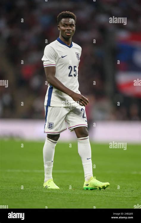 07 Jun 2024 England V Iceland International Friendly Wembley Bukayo Saka In Action