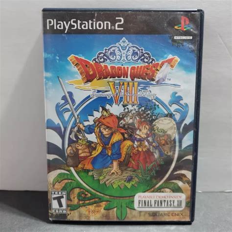 DRAGON QUEST VIII 8 Journey Of The Cursed King PS2 CIB Manuel Inclus