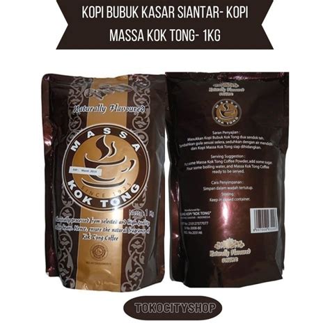 Jual Kopi Bubuk Kasar Siantar Kopi Massa Kok Tong 1kg Shopee Indonesia