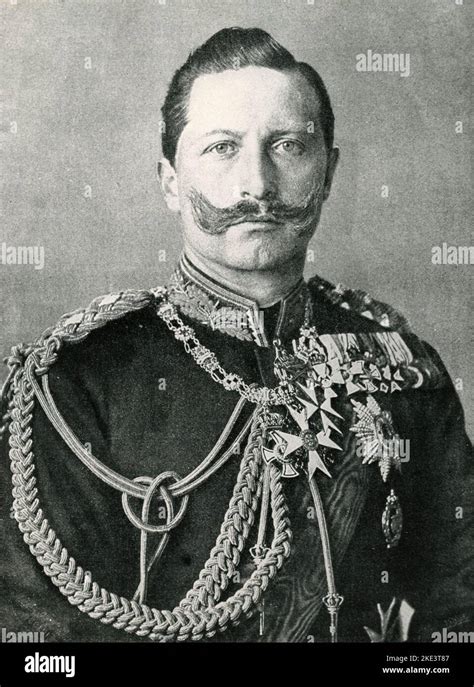 Portrait Of German Emperor Wilhelm Ii King Of Prussia Illustration