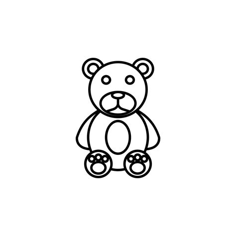 Cute Teddy Bear Vector Icon Illustration 23246506 Vector Art At Vecteezy