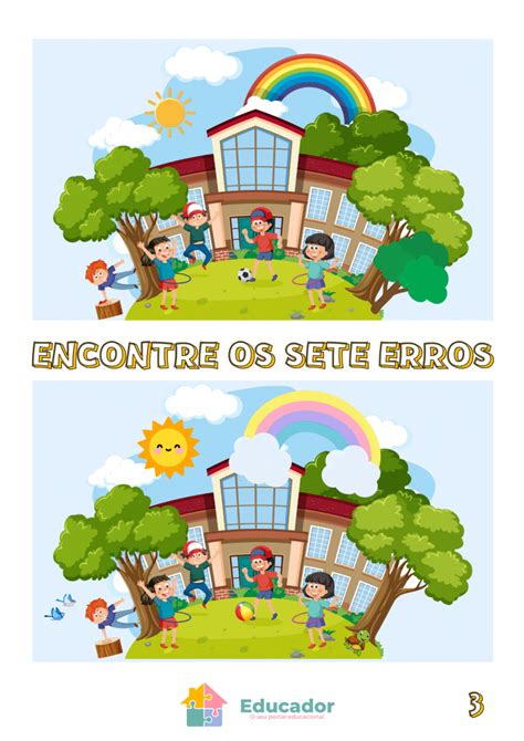 Jogos Dos Erros Para Imprimir Educador