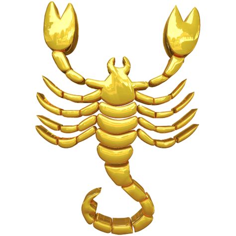 Golden Scorpio Zodiac Sign Free Svg