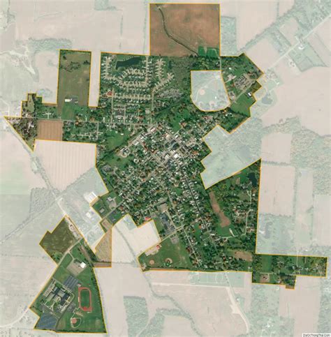 Map of Centerburg village