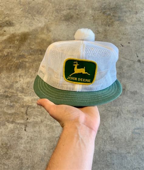 1970s John Deere Patch Vintage Trucker Hat Cap Louisv Gem