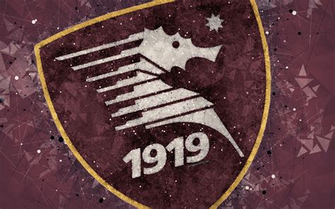 Scarica Sfondi Us Salernitana K Logo Arte Geometrica Serie B