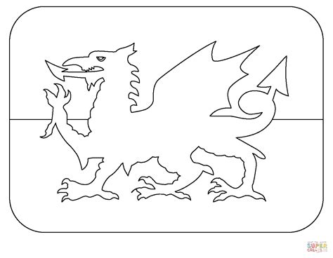 Wales Flag Coloring Pages Coloring Nation