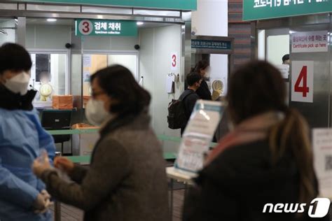 분주한 인천공항 코로나19 검사센터 네이트 뉴스