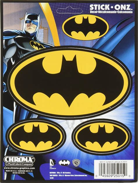 Batman Sticker Pack Die Cut Vinyl Large Deluxe Stickers