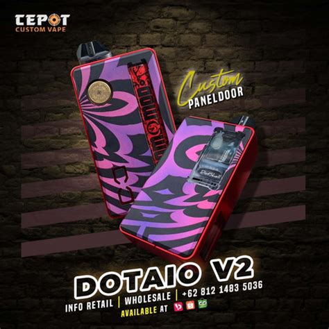 Jual New Desain Custom Panel Door For Dotmod AIO V1 V2 Billetbox Or