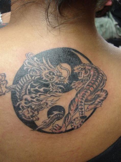 Ying Yang Dragon Tattoo