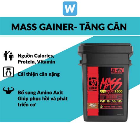 Sữa Tăng Cân Tăng Cơ Mutant Mass Xxxtreme 2500 Hộp 22lbs 10kg Lazadavn