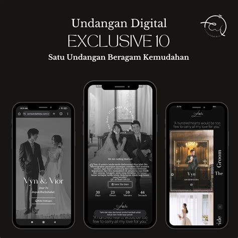 Jual Undangan Digital Paket Eksklusif 10 Undangan Online Undangan