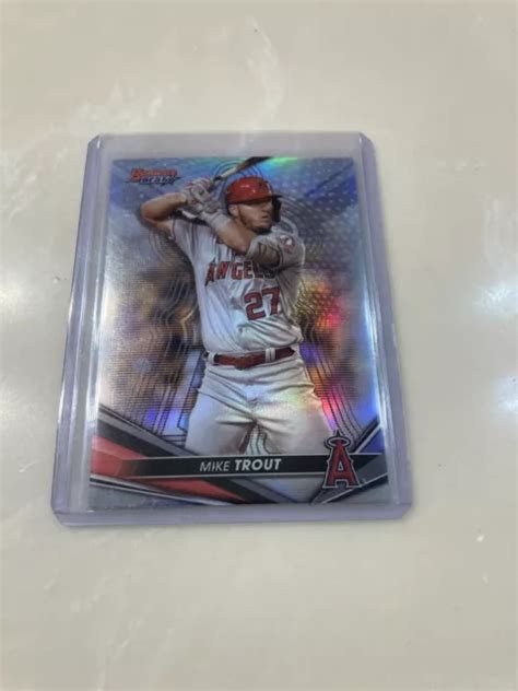 MIKE TROUT 2022 Bowman Bowman s Best réfractor 14 LA Angels EUR 2 80