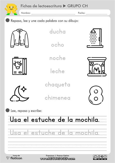 11 Fichas Lectoescritura Montessori Recursosep Letra Ch Imprentapage 0003