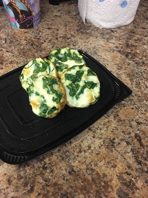 Egg White Spinach And Feta Poppers Directions Calories Nutrition And More Fooducate