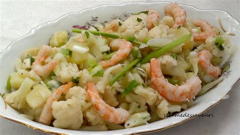 Salade De Chou Fleur Aux Crevettes Le Sésame Des Saveurs