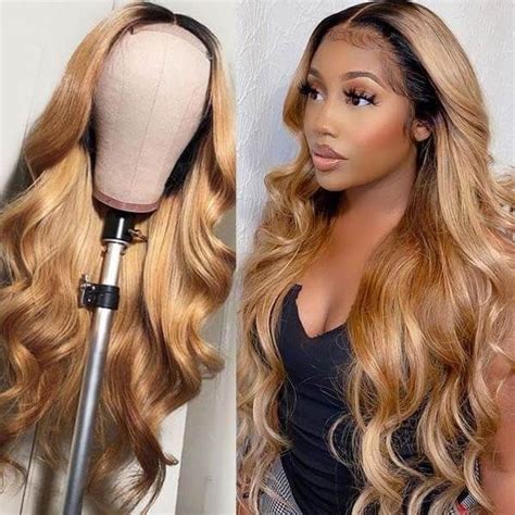 Brown Blonde Balayage Hd Lace Front Wig Town