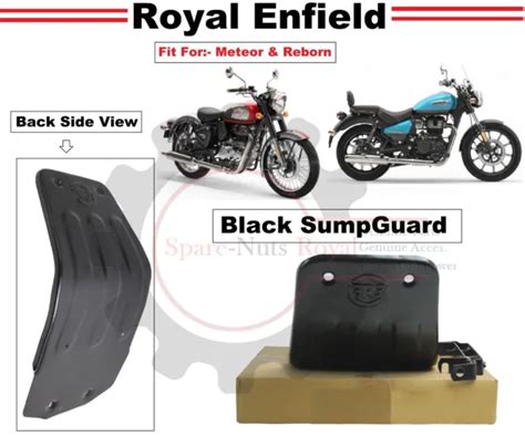 Black Sump Guard Fit For Royal Enfield Meteor New Classic