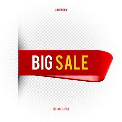 Premium PSD Sale Banner Tag Special Offer Big Sale Banners Red