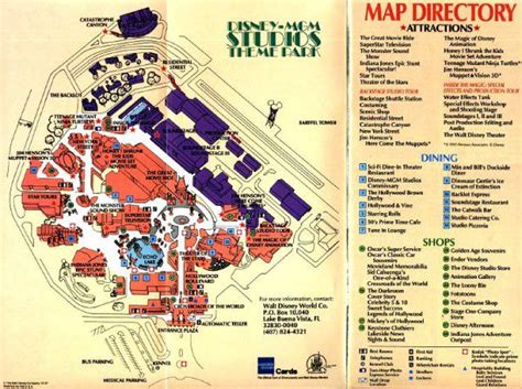 Theme Park Brochures Disney-MGM Studios - Theme Park Brochures