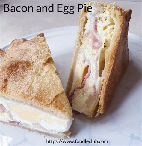 Bacon And Egg Pie Pinable Image Easy Lunch Recipes Pie Recipes Baking Recipes Shortcrust