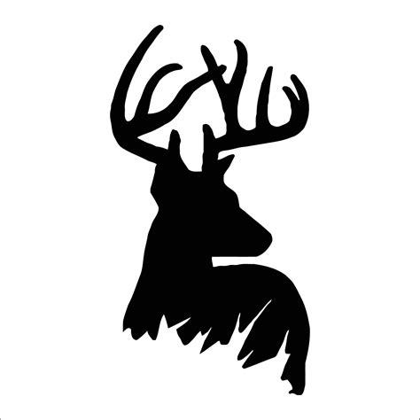 Printable Deer Head Outline