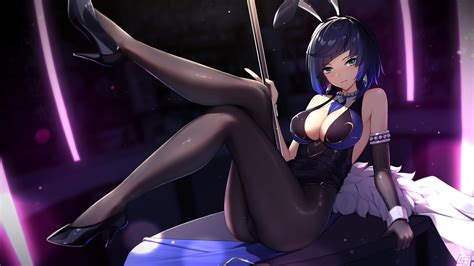 Yelan Bunny Girl [Genshin Impact] : r/animelegwear