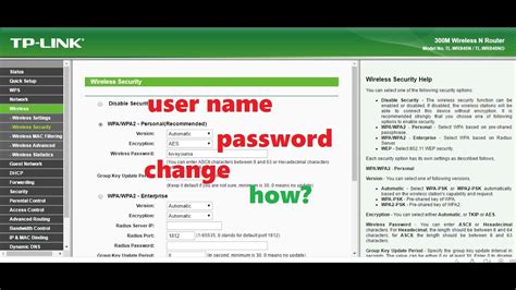 How To Change Login Username And Password Of Tp Link Router Easy Way