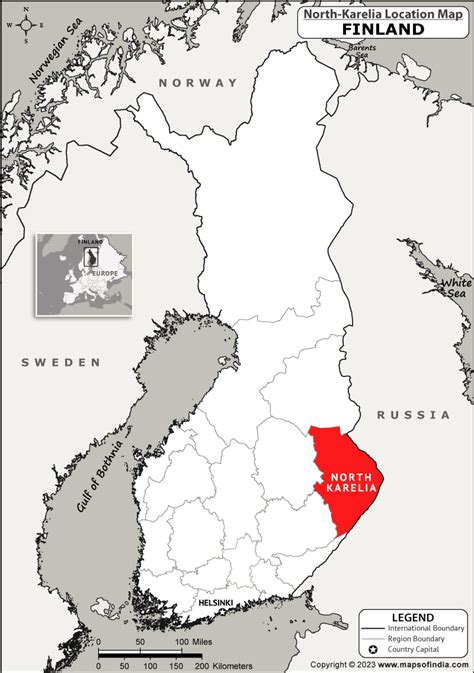 Where is North Karelia Located in Finland? | North Karelia Location Map in the Finland