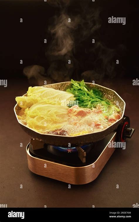 KIMCHI Hot Pot With Wagyu Beef Kimchi Pot Japanese Food Stock Photo Alamy