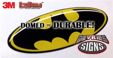 DOMED original Batman Ford emblem overlays 3M™ F-150 Super