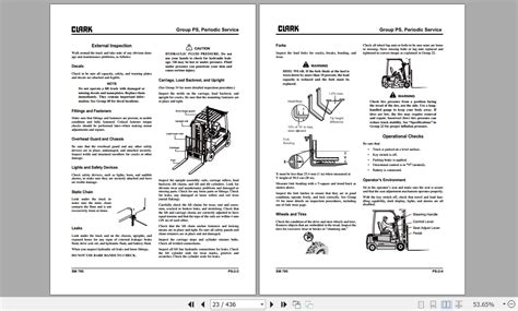 Clark Forklift 2021 GTX GEX16 18 20s Service Manual 8066413