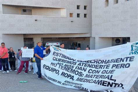 Personal De Imss Protesta Por Falta De Material Y Medicamentos