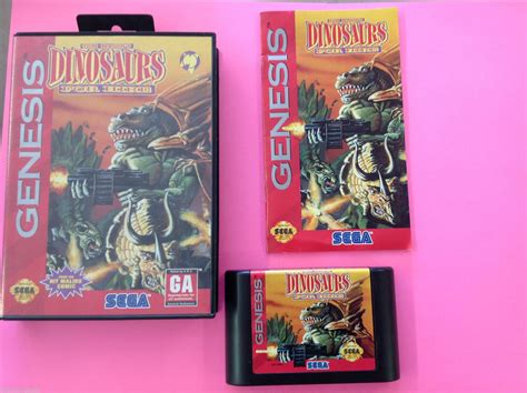 Dinosaurs For Hire Sega Genesis Complete Game In Original Case Wmanual