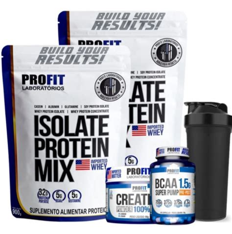 Comprar Combo X Whey Isolate Mix Profit G Bcaa Creatina