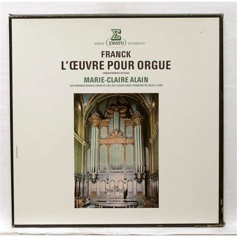 Franck Complete Organ Works By Marie Claire Alain LP Box Set With