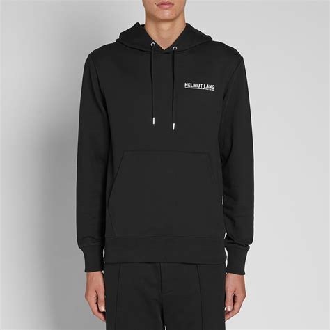 Helmut Lang Logo Popover Hoody Black End Au