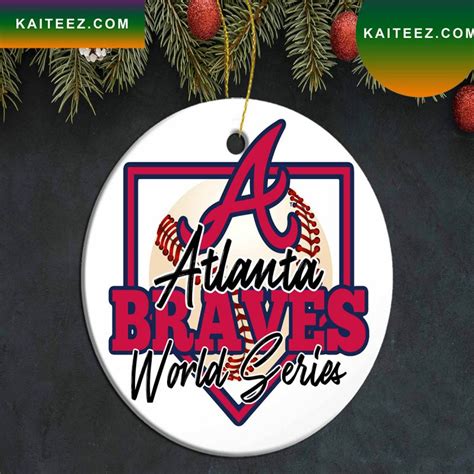 Mlb Braves World Series Ornament Champions Christmas Ornament