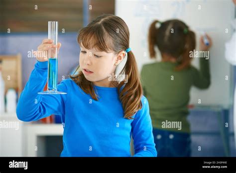 Science Class At Primary School Stock Photo Alamy