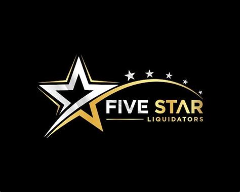 Premium Vector Five Star Logo Concept Red And Metalic Color