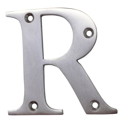 Rch Hardware Lt Br Brass House Letter Inch Satin Chrome