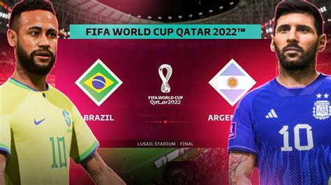 World Cup Final Brazil Argentina Fifa 23 World Cup Mode Youtube