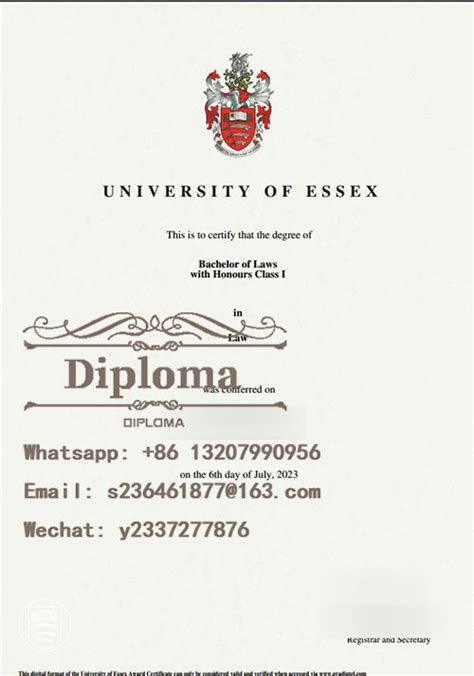 How Much Does It Cost To Buy University Of Essex Fake Certificates