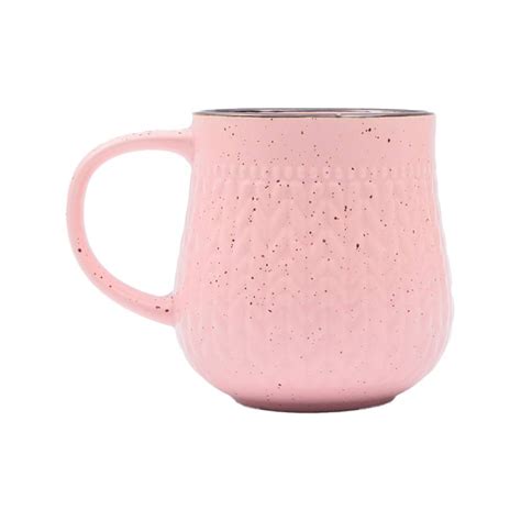 Taza Mainstays Cerámica Forma de Olla de 510 ml Rosa Walmart