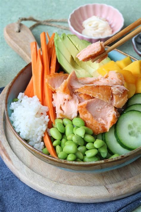 Poké bowl met zalm Lekker eten met Linda