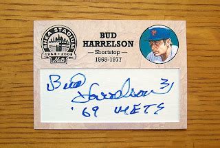 The Amazing Shea Stadium Autograph Project: #60) BUD HARRELSON